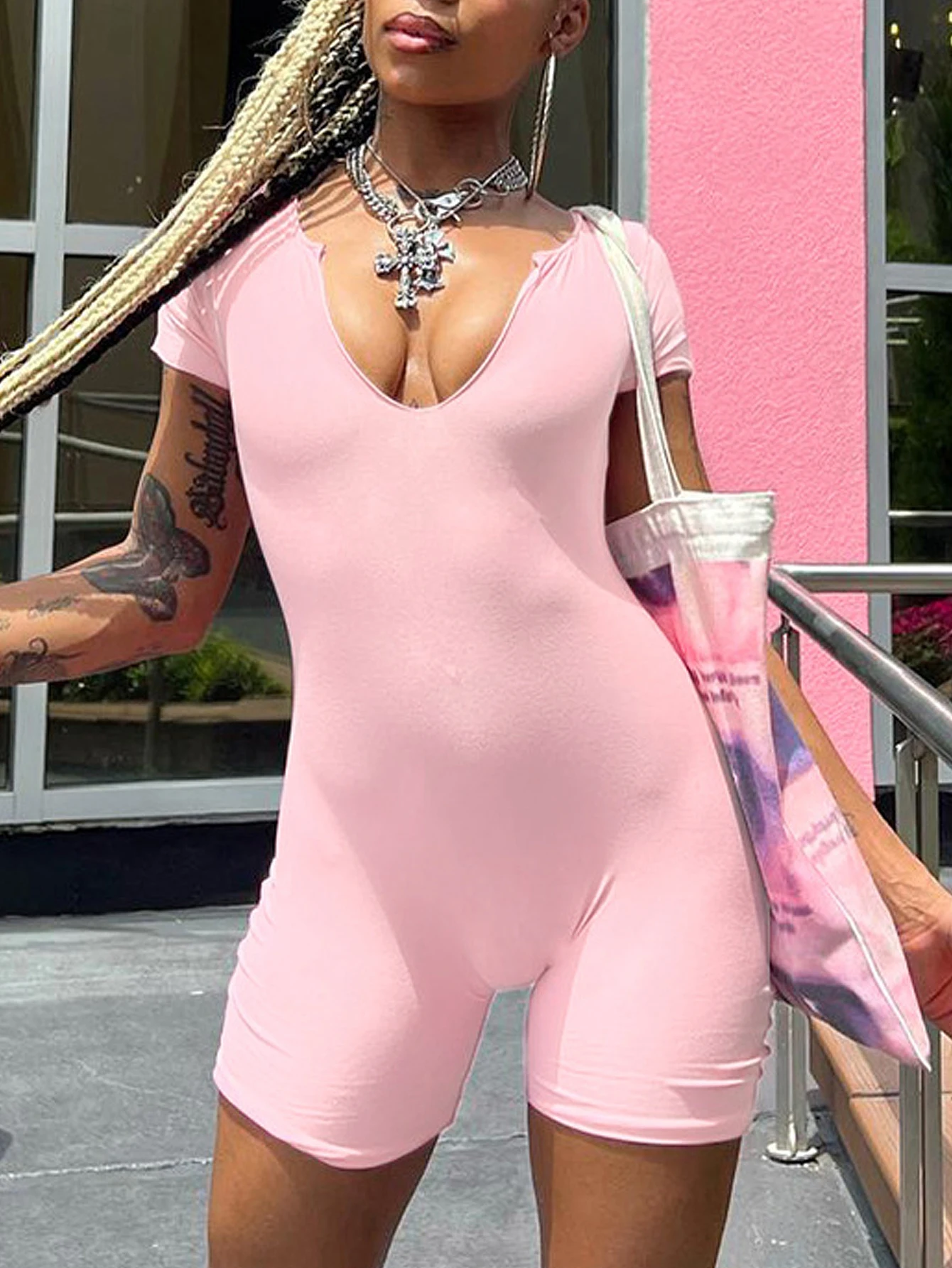 

Женский комбинезон для йоги с короткими рукавами, женский облегающий спортивный комбинезон для танцев и фитнеса