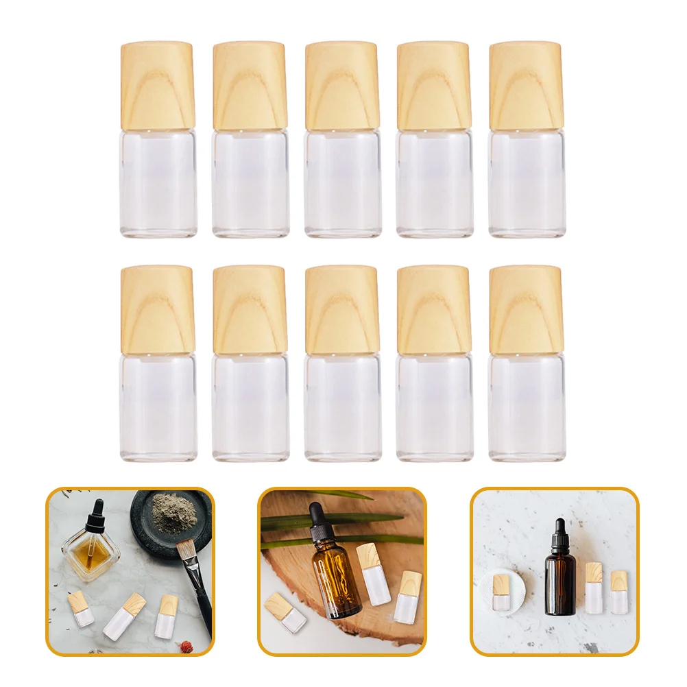 10Pcs Glass Roller Bottles 2ml Essential Oils Perfume Portable Leakproof Durable Travel Containers Roller Bottles