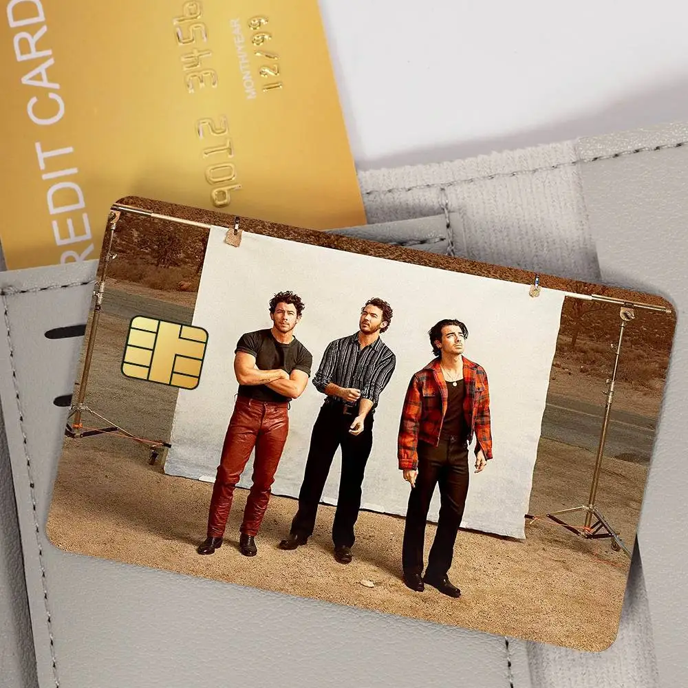 ملصق باند جوناس كول براذرز لبطاقات الائتمان البنكية، ملصقات تمرير الحافلة، ديكور رائع مقاوم للماء، بطاقة 4 قطع #6