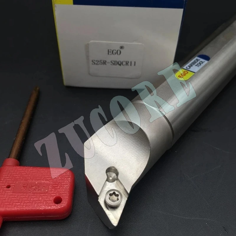 EGO المضادة للاهتزاز الصلب بار S16N/M-SDQCR11 S20Q-SDQCR11 أدوات مخرطة معدنية القاطع أربور حامل المسمار ل تيار مستمر ** 11T3 * حامل السكاكين
