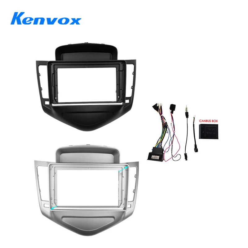 Kenvox For CHEVROLET Cruze 2009-2011 9'' Car Radio Android Fascias Panel Frame Fit Harness Screens Dashboard Cables Canbus Box