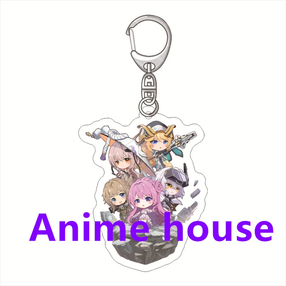 Anime NIKKE The Goddess of Victory KeyChain Men  Key Chain Women Acrylic Key Ring Quency Pendant Girl Gifts