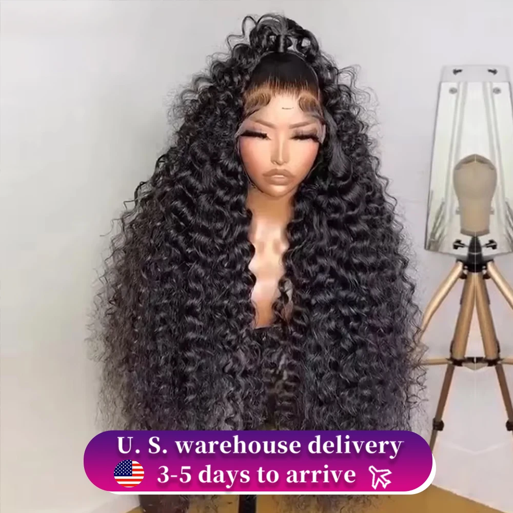 

30 40 дюймов 13x6 Hd Lace Frontal Wig Remy Raw Human Hair Loose Deep Wave Wig Curly Wigs 13x4 Water Wave Lace Front Human Hair Wig