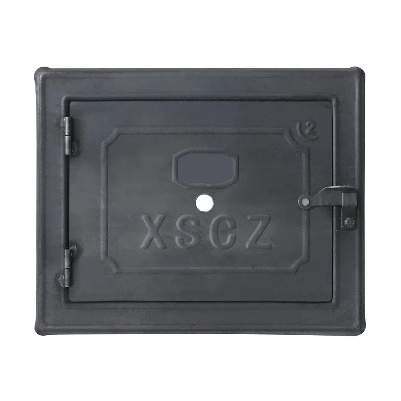 1PCS Horizontal Earthen Stove Door Replacement for Household / Fire / Chimney Access Door Made of Steel with Observe Fire Hole