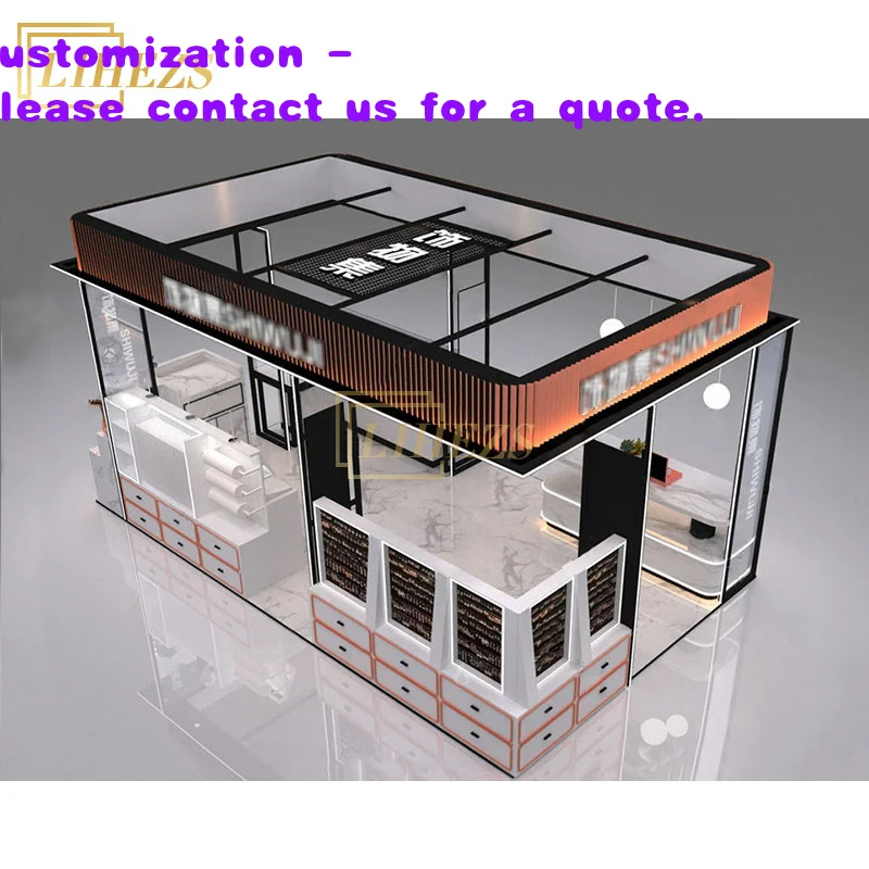 

Встраиваемая деревянная витрина для ювелирных изделий со стеклянной полкой, простой дизайн, прилавок-витрина для киоска