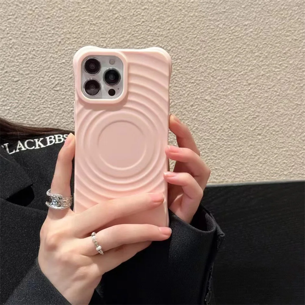 Magnetic Wireless Charging Phone Case For iPhone 17 Pro Max 17 Air 15 13 14 12 11 Pro Case Silicone For Magsafe Protection Cover