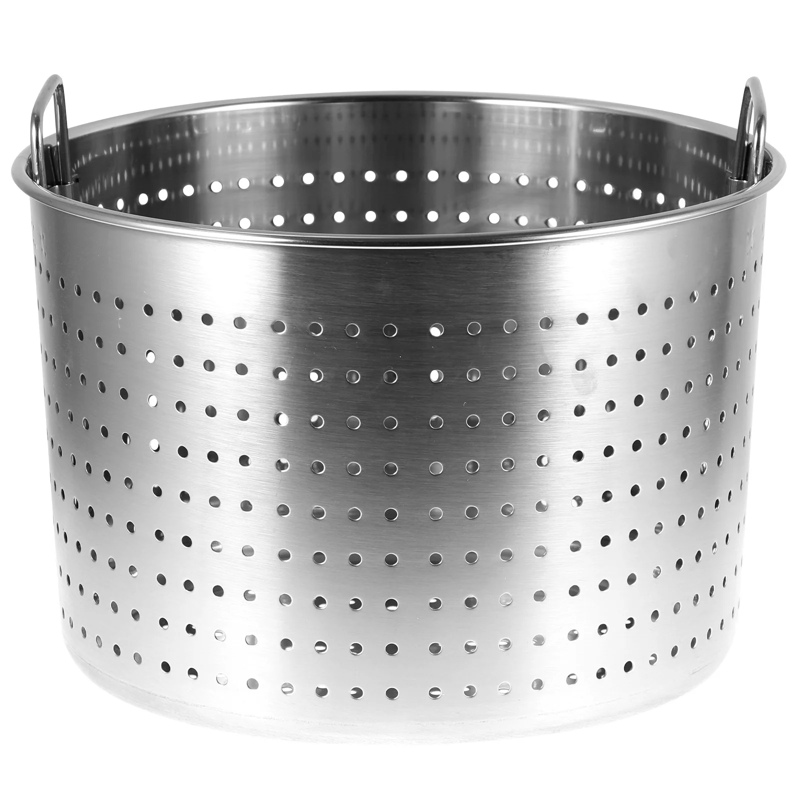 1pc Stainless Steel Crawfish Pot Large Metal Leaky Basket For Seafood Boil Kitchen Supplies Multi-Use Stewed Meat Pot Turkey