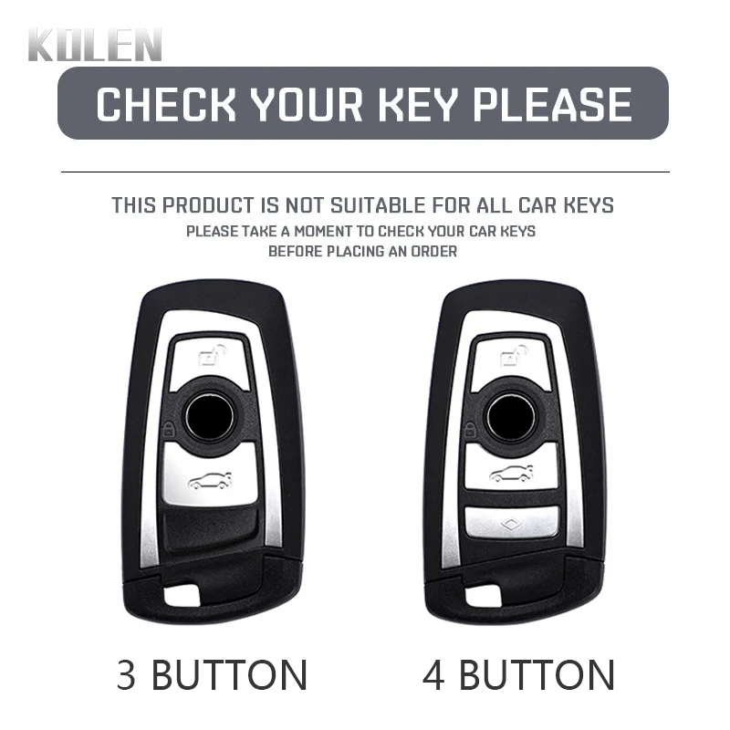 Leather Car Remote Key Case Cover Shell For BMW F10 F20 F30 F15 F16 F07 F01 F02 F25 F31 1 3 5 7 Series X1 X3 X4 X5 X6 Protector