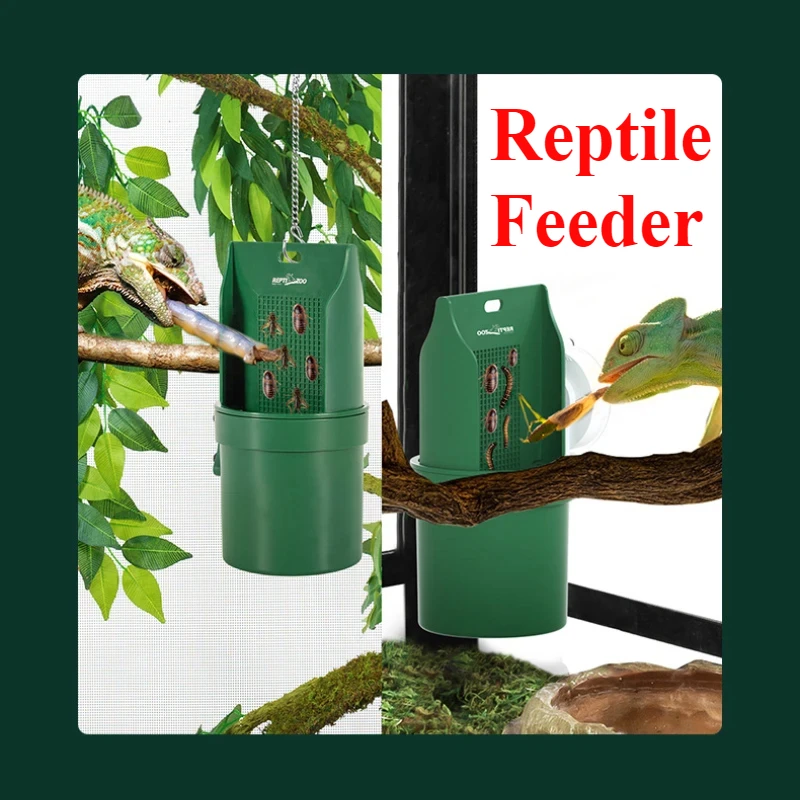 20X10cm Reptile Water Drinking ABS Durable Materials Feeders Lizard Chameleon Amphibian Reptiles Terrarium Feeding Drinkers