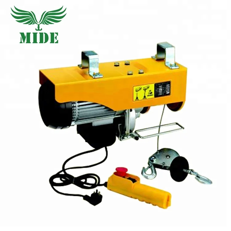 Fixed hook mini electric wire rope hoist 100kg 200kg electric micro winch 110v 220v