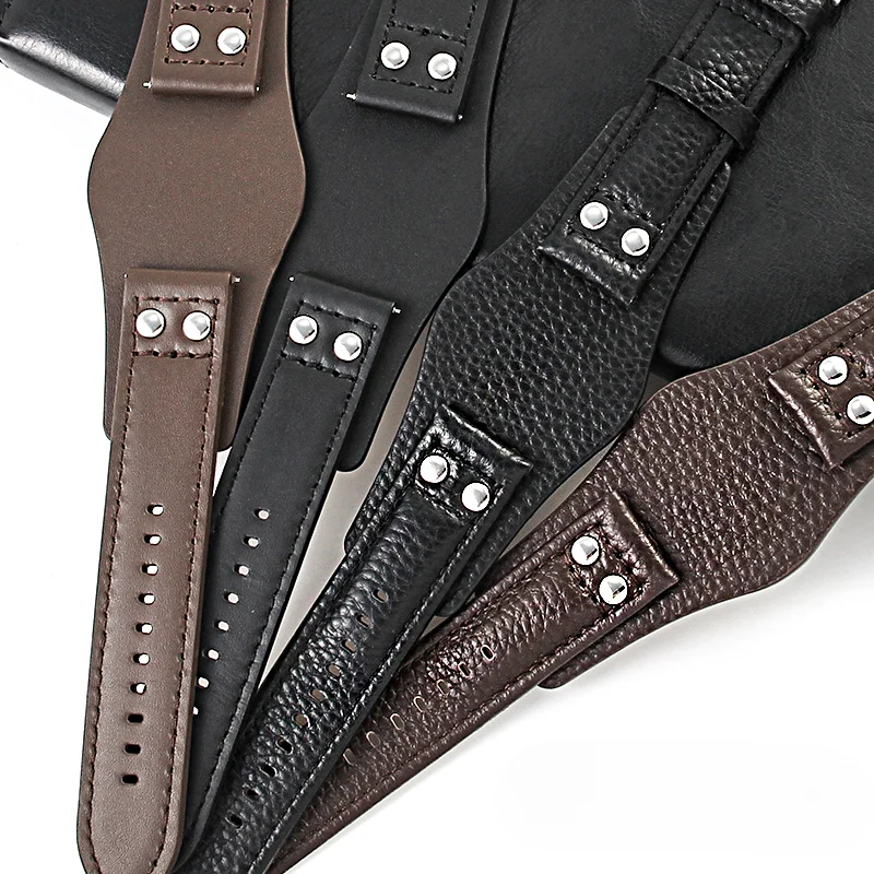 Premium Quality Genuine Cowhide Leather Soft Watchbands for Fossil Ch2564 Ch2565 Ch2891 Waterproof Breathable Strap 22mm