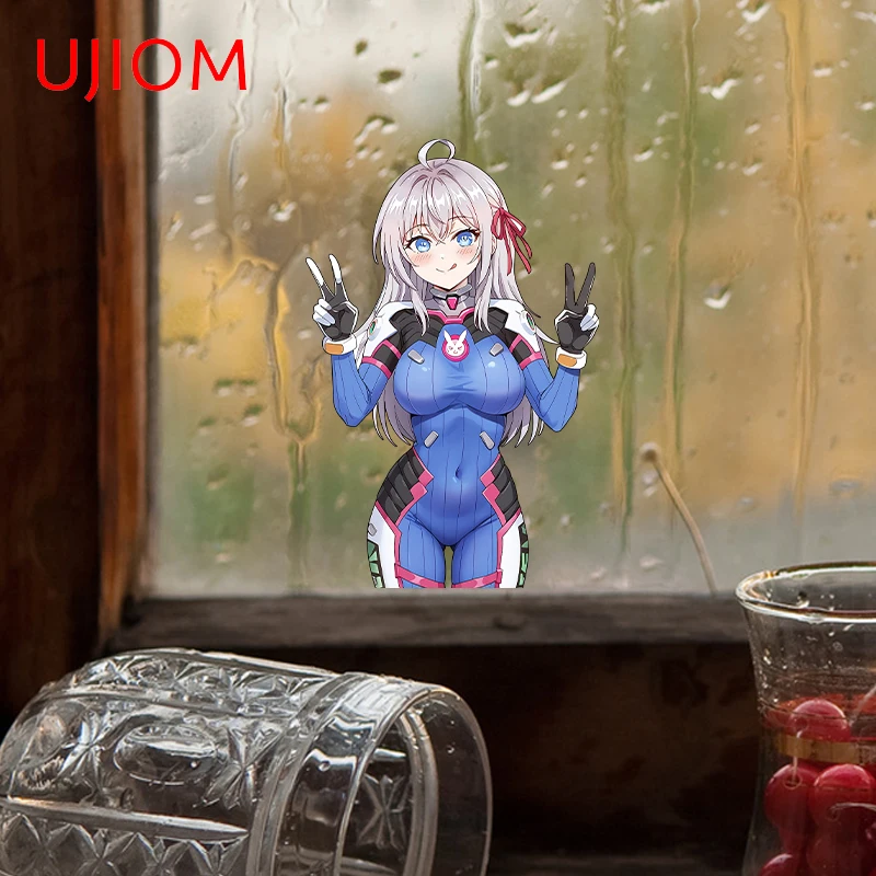 UJIOM Alya Wall Stickers Attractive Anime Adorable Girl Cupboard Decal Creative Cartoon Living Room Refrigerators Wallpaper