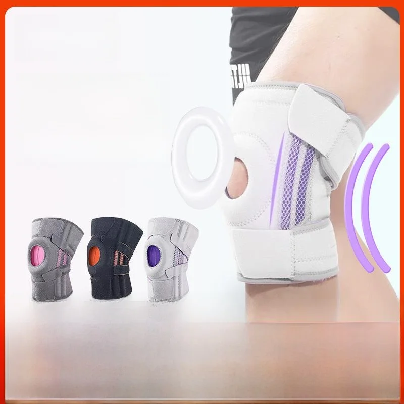 ginocchiere-da-trekking-a-design-aperto-potenziate-con-fascia-patellare-e-ammortizzazione-a-molla-in-nylon-per-sport