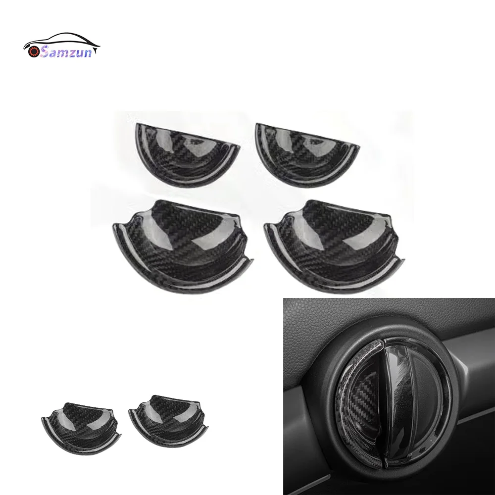 Real Carbon Fiber For MINI Cooper F54 F55 F56 F57 F60 Car Interior Door Handle Cover Accessories Inner Pull Handle Stickers Case