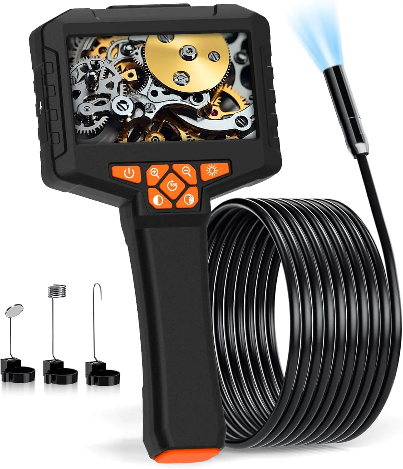 

Industrial Endoscope Camera 4.3'' LCD Digital Handheld Borescope IP67 Waterproof HD1080P 8mm Pipe Sewer Camera