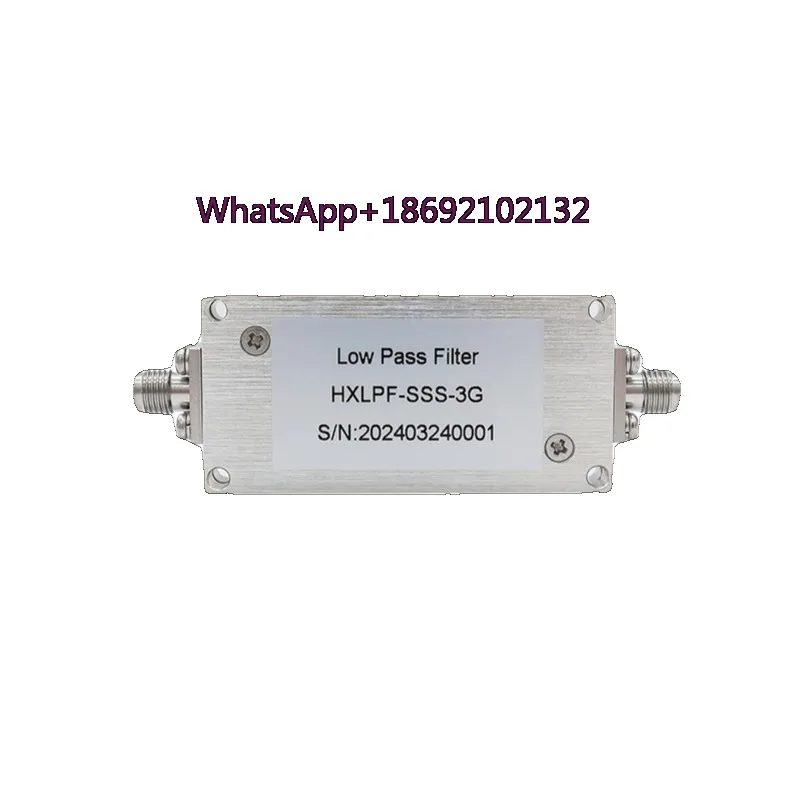 DCDC-3GHz Low-pass Filter with Stainless Steel SMA Female Head, Low Loss and High Out of Band Suppression