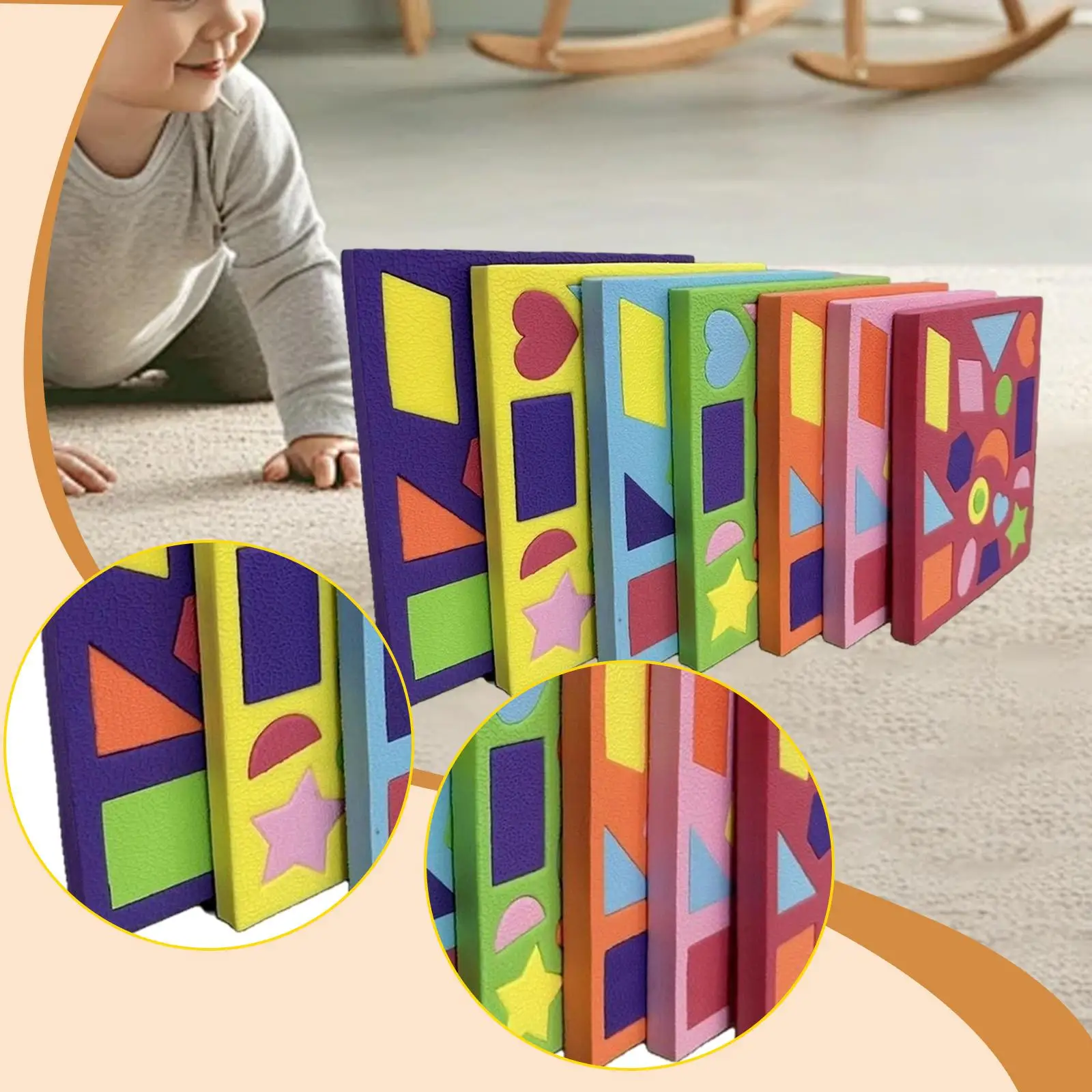 

7-элементный пазл-головоломка для развития формовосприятия, развивающая игрушка из пеноматериала, геометрический пазл для детей дошкольного возраста, подарки на день рождения