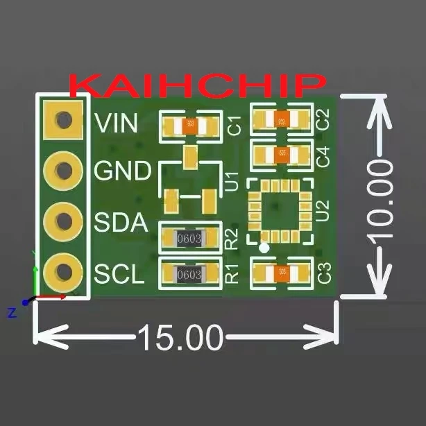 Modul Sensor Magnetik MMC5983 presisi tinggi dapat membuat kompas elektronik DIY kompas geomagnetik.