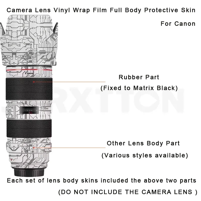 70 200 2.8 3 Camera Lens Decal Skin Vinyl Wrap Film 3M Protective Sticker for Canon EF 70-200mm F2.8L IS III F2.8 F 2.8 L 2.8L