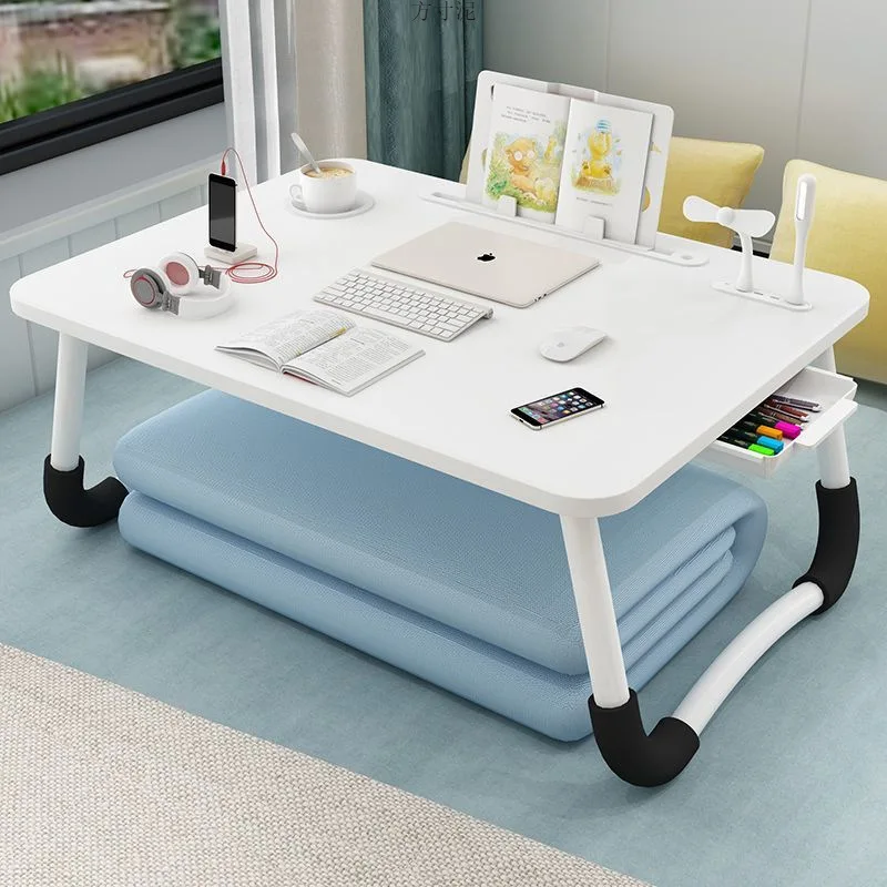 AOLIVIYA Sofa Floor Coffee Tea Table Portable Bed Folding Table Dorm Study Notebook Student Sitting Desk