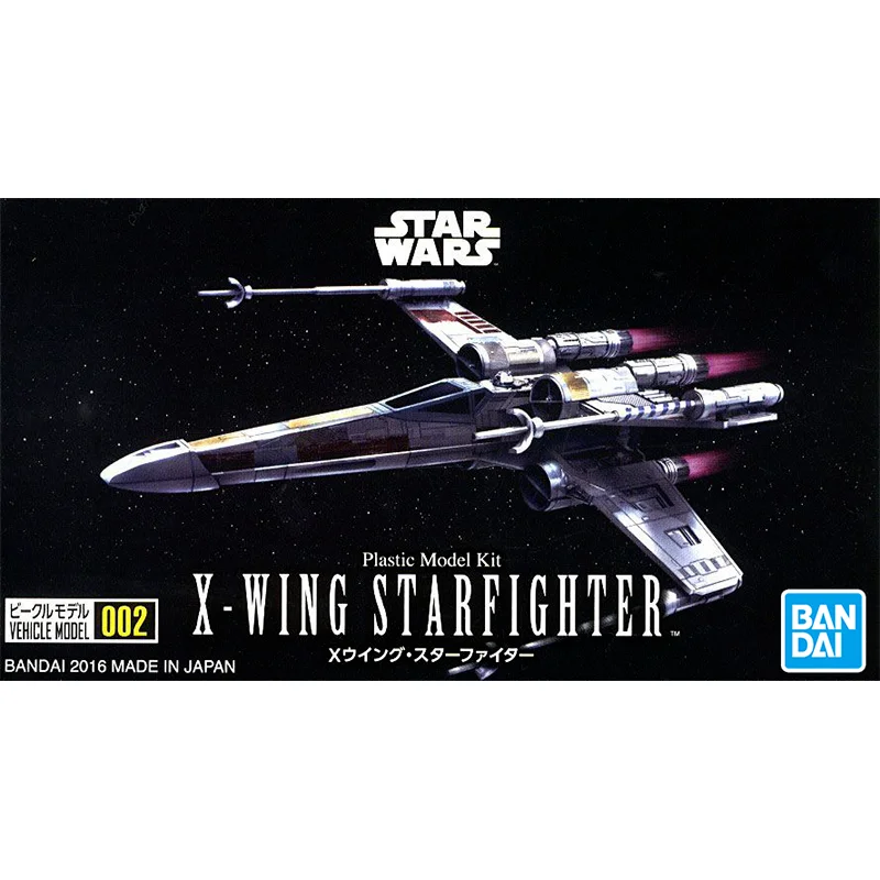 Bandai Genuine STAR WARS Anime X-WING STARFIGHTER Action Figures Miniature Collectible Model Ornaments Toys Gifts for Kids