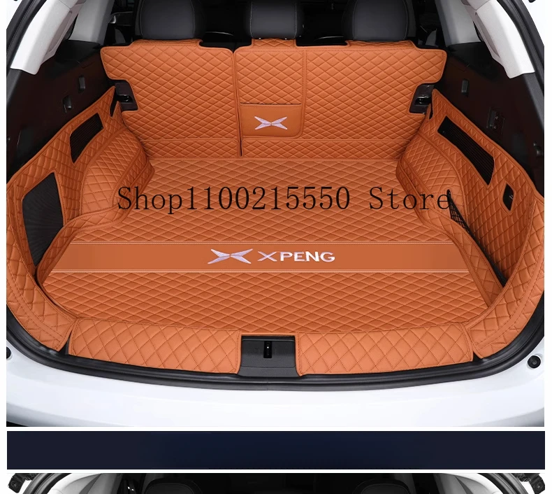 For Xpeng G9 XiaoPeng 2025 2024 2023 PU Trunk Mat Car Waterproof Floor Mat Car Accessories Fully Surrounded Original Factory