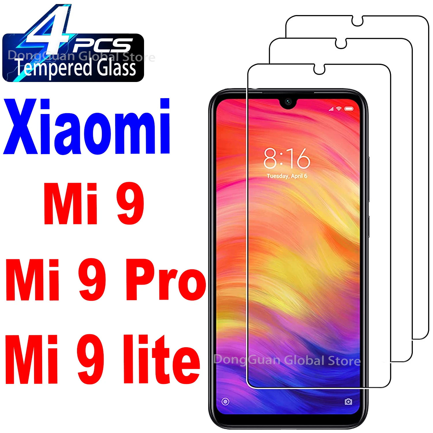 

For Xiaomi Mi 9 / 9 Pro / 9 Lite Tempered Glass Screen Protector Glass Film