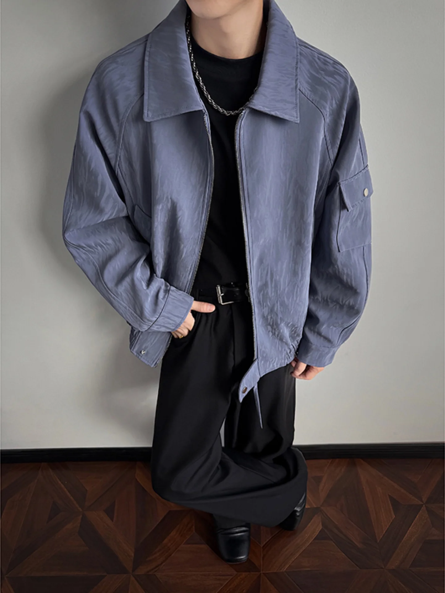 

Мужская модная мотоциклетная куртка Cleanfit American Sle из искусственной кожи, осенне-зимняя верхняя одежда, повседневный свободный крой