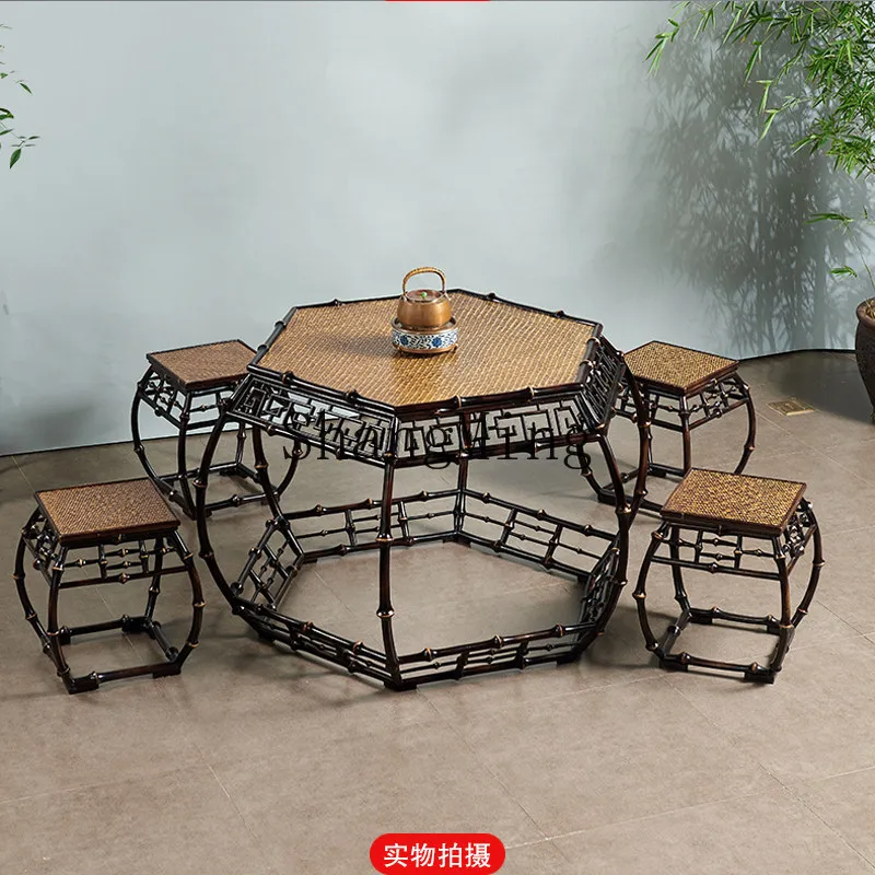 

Китайский чайный столик FG для гостиной, балкона, домашняя мебель, классический пасторальный чайный столик