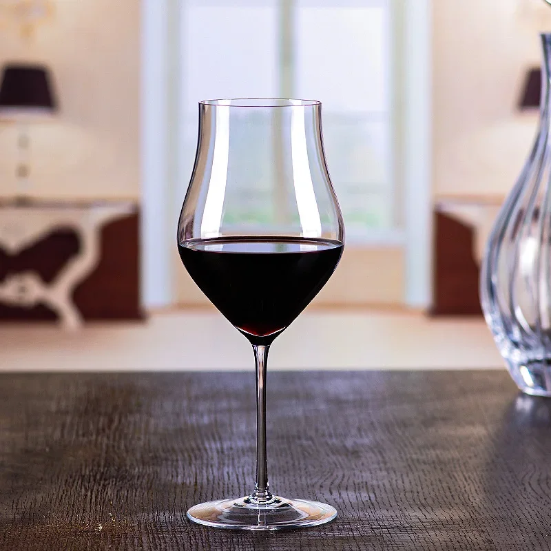 Hand-blown tall tulip-shaped crystal glass wine glass household white wine glass