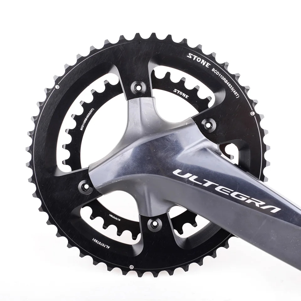 チェーンリング フロントダブル STONE 46T ETAP FORCE Sram ラウンド2X ダブルチェーンリング 107BCDバイク STONE 33T パーツ