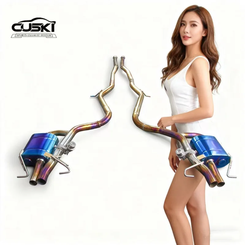 

Выхлопная труба высокого давления, глушитель из титанового сплава, система выхлопной трубы Catback, воздушный клапан для Mercedes-Benz S320/S400/S450/S500