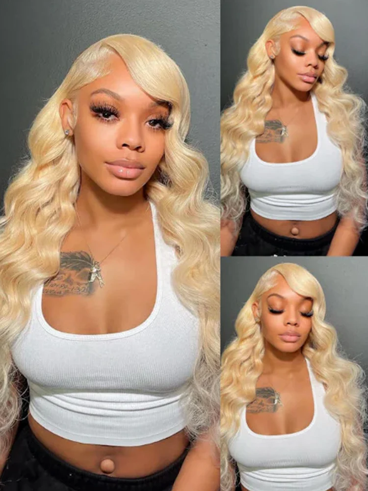 

613 Hd Парик фронтальной части шнурка 13x6 Парик объемной волны Необработанные волосы Вьетнамский предварительно выщипанный блондин 13x4 Парик фронта шнурка человеческих волос 360 Кружева 30 дюймов 40 дюймов