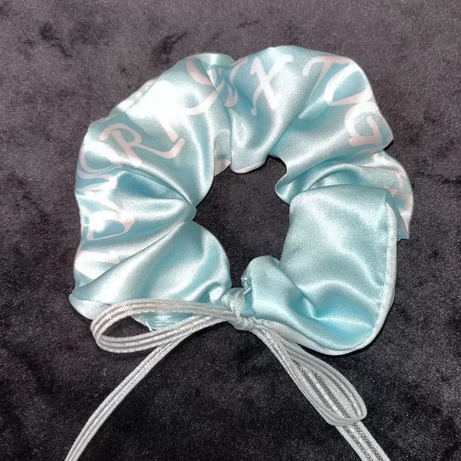 Star activities should support color Ding large intestine hair band hair band imitation silk satin square hair band to map cust
