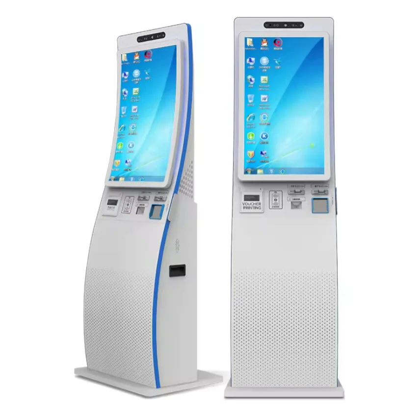 Automatic Queuing Number Display System Kiosk Lcd Touch Screen Ticket Printer Dispenser Self Service Payment Ordering Terminal