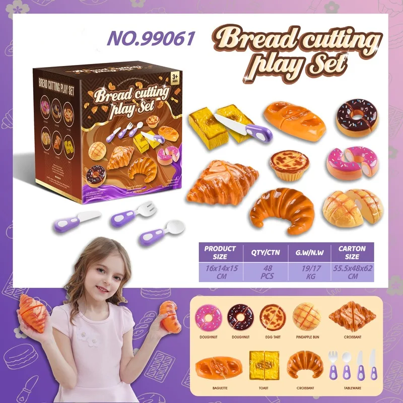 Keuken Rollenspel Speelgoedset voor Meisjes Dessert Simulatie Thee Tijd Cut-Cut-Liefde Zoete lekkernijen Fantasiespel Cadeau voor kinderen