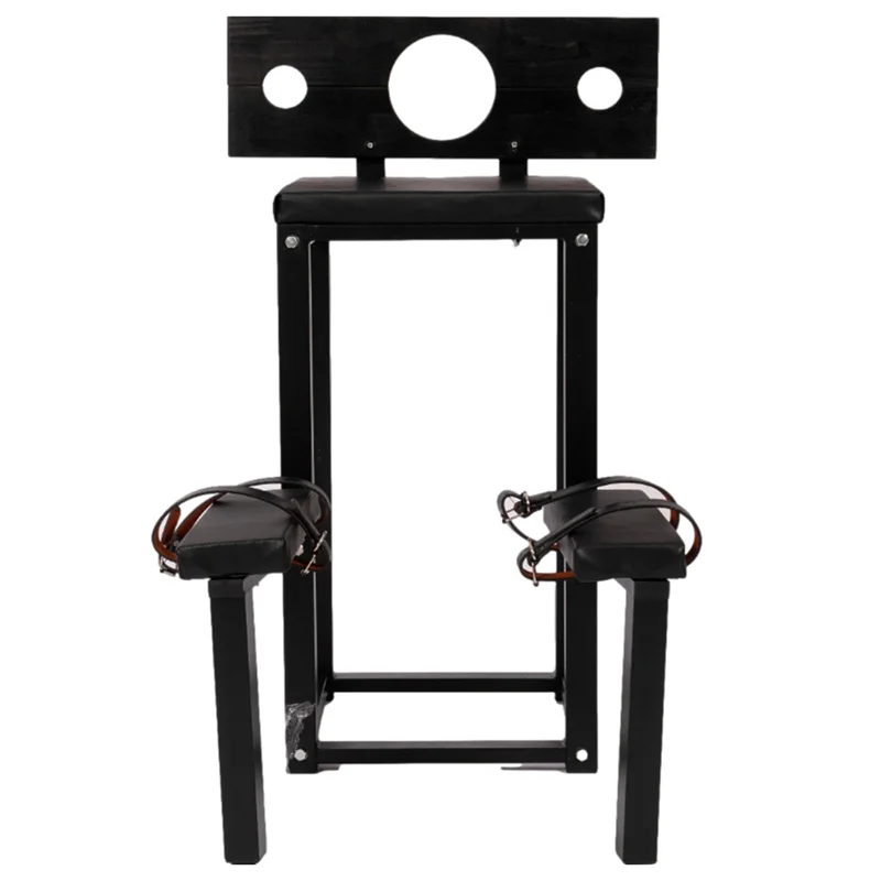 SM sex furniture chair training props hand and neck cuffs SP props couples sex tools love chair restraint rack tools