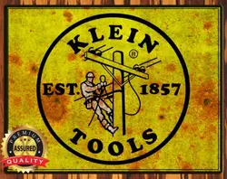 Klein Tools - Established 1857 - Vintage Look - Aged - Metal Sign