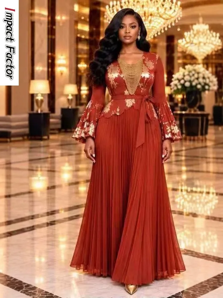 2026 Miyake Pleated Loose Dress Set New Elegant Collar Pleated Fashion Temperament Two-piece Women's Clothing
