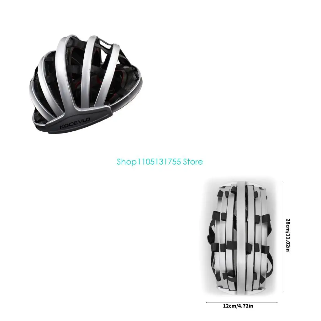 K0EF Foldable Cycling Helmet for Adults with Open Shell and Daily Bike Use