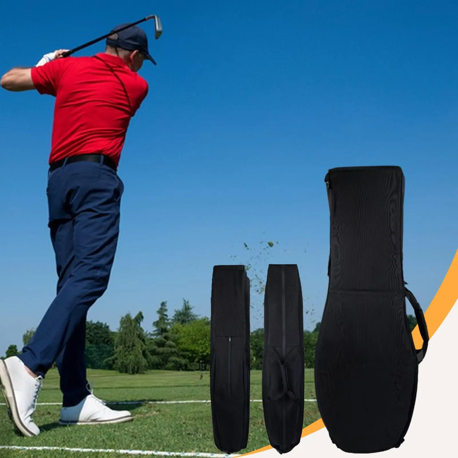 

Golf Club Travel Cover Shock Absorption Carry Handle Storage Caddy Bag Waterproof for Men Outdoor Sports