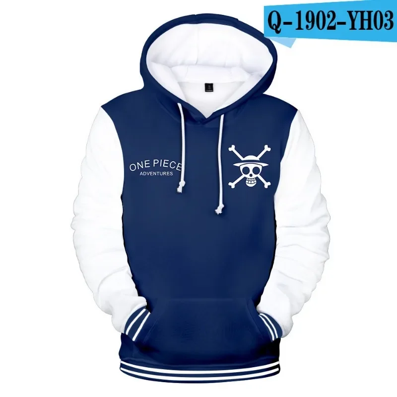 Luffy-Sweats à capuche College en 3D pour hommes et femmes, 1 pièce, PVD, garçon, fille, pull streetwear pour enfants, vert, cadeau Y, nouvelle mode