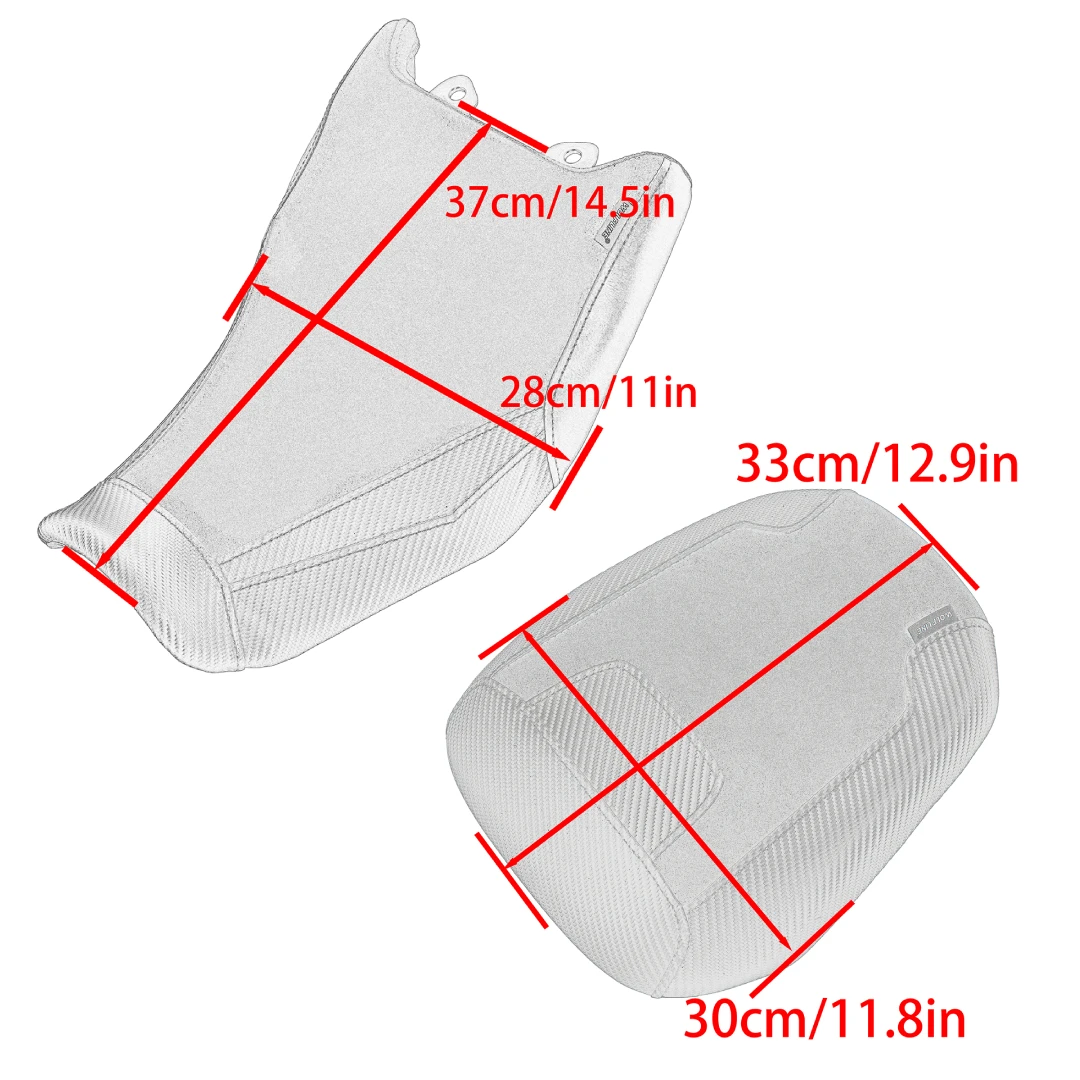 WOLFLINE Front & Rear Seat Pad for Suzuki V-Strom 250 SX 2024-2026 Driver & Passenger Sest Cushion,Comfort Long-Distance Riding