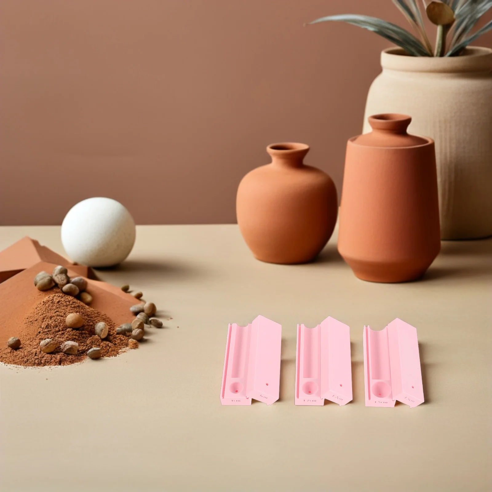 

3Pcs Polymer Clay Bead Roller Round Bead Roller Maker 10mm 12mm 15mm Punch Hole Jewelry Tool Mold for Necklace Bracelet DIY