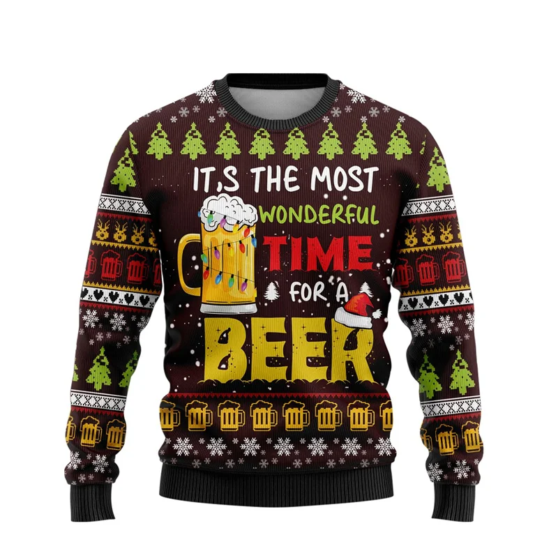 Cute Snowman Graphic Sweatshirts Fashion Snowmies Ugly Christmas Sweater For Women Men Tops Casual  Unisex Long Sleeve Tracksuit
