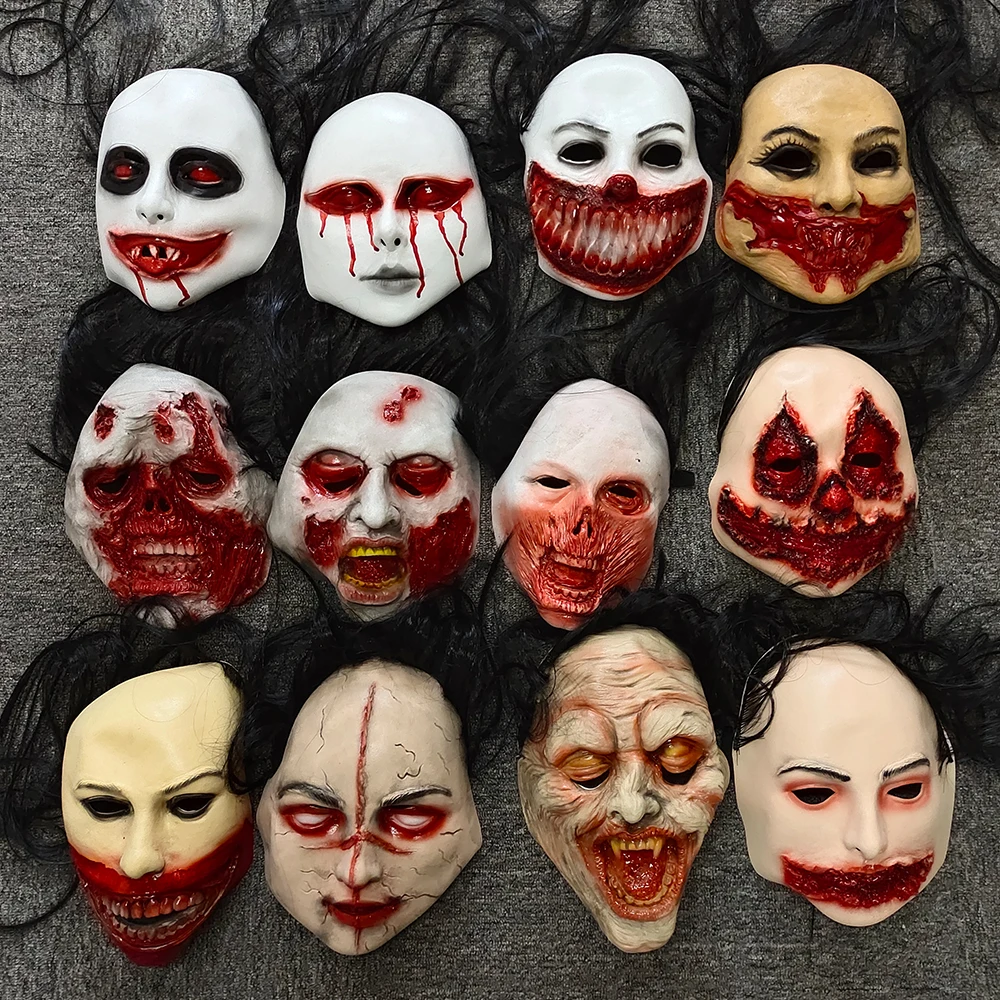 

Halloween Scary Bloody Zombie Masks Horror Vampire Mask Cosplay Accessories Horror Latex Mask Designs