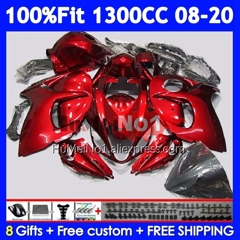 Fairing For SUZUKI Hayabusa Glossy red GSXR-1300 GSXR 1300 128No.86 GSXR1300 08 09 10 11 12 13 14 2015 2016 2017 2018 2019 2020