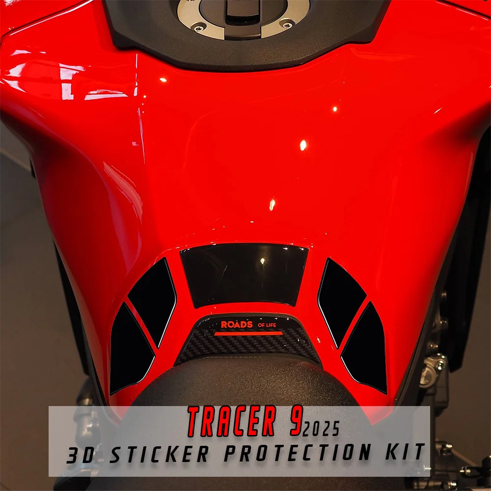 

For Tracer 9 2025 Sticker Tracer9 Motorcycle Accessories Fuel Tank Center Protector Waterproof Scratch 3D Resin Sticker