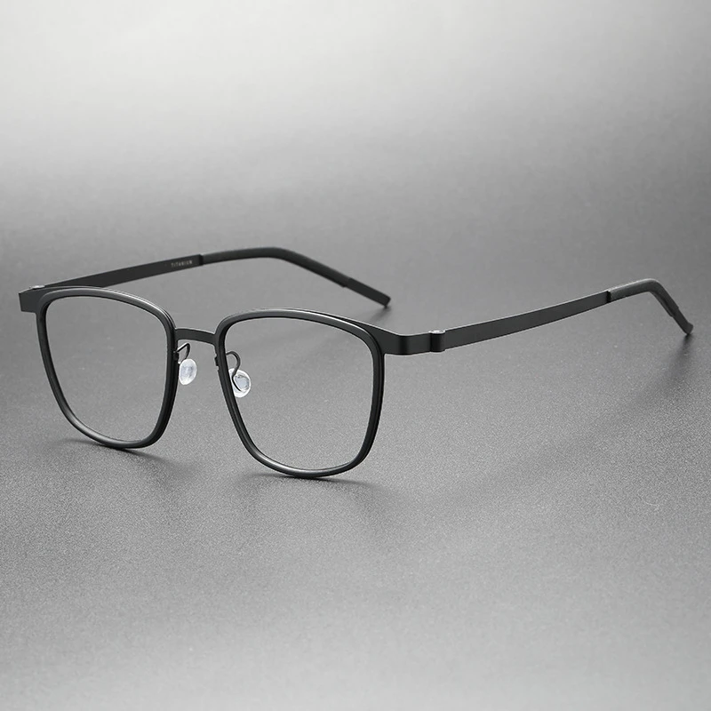 

9717 No Screw Oval Denmark Men's Prescription Eyeglasses Super Light Titanium Optical Business Prescription Eyeglasses Trend