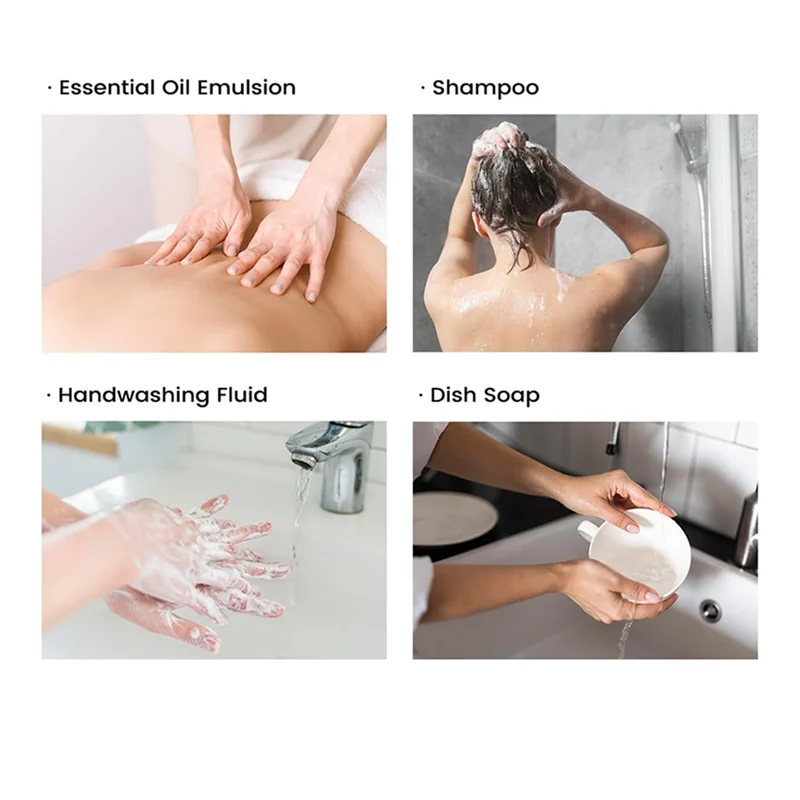 ABDJ-Kitchen 12Oz Hand Soap Dispenser For Bathroom Refillable Dispenser Bottle For Liquid Soap Shampoo And Showergel